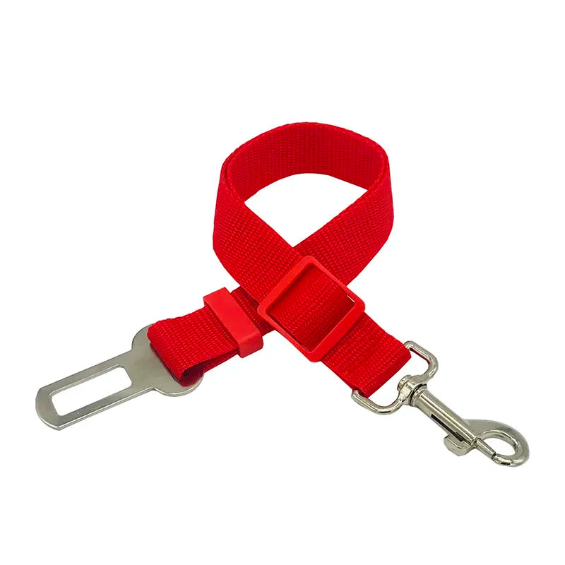 Dog Car Seat Belt - Red - Doggy Adorer