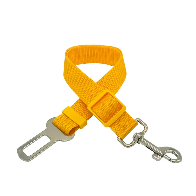 Dog Car Seat Belt - Yellow - Doggy Adorer