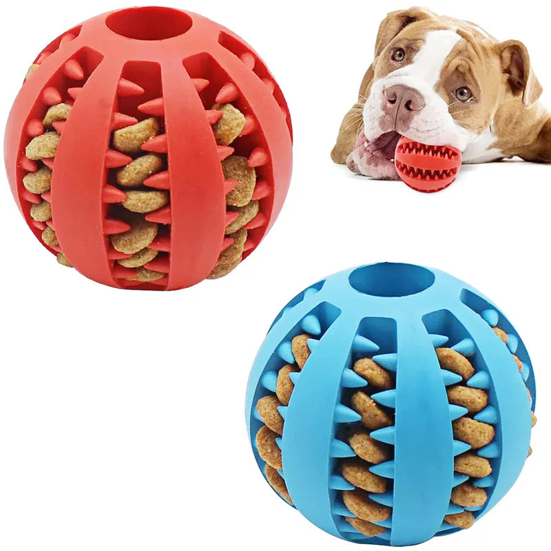 Rubber Dog Teething Cleaning Toy - Doggy Adorer