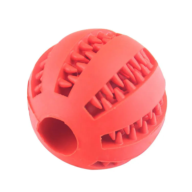 Rubber Dog Teething Cleaning Toy - Red / 5 CM - Doggy Adorer