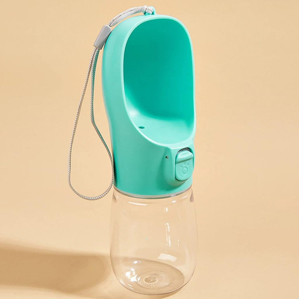 Portable Dog Water Bottle - Turquoise / 300ml-PET - Doggy Adorer