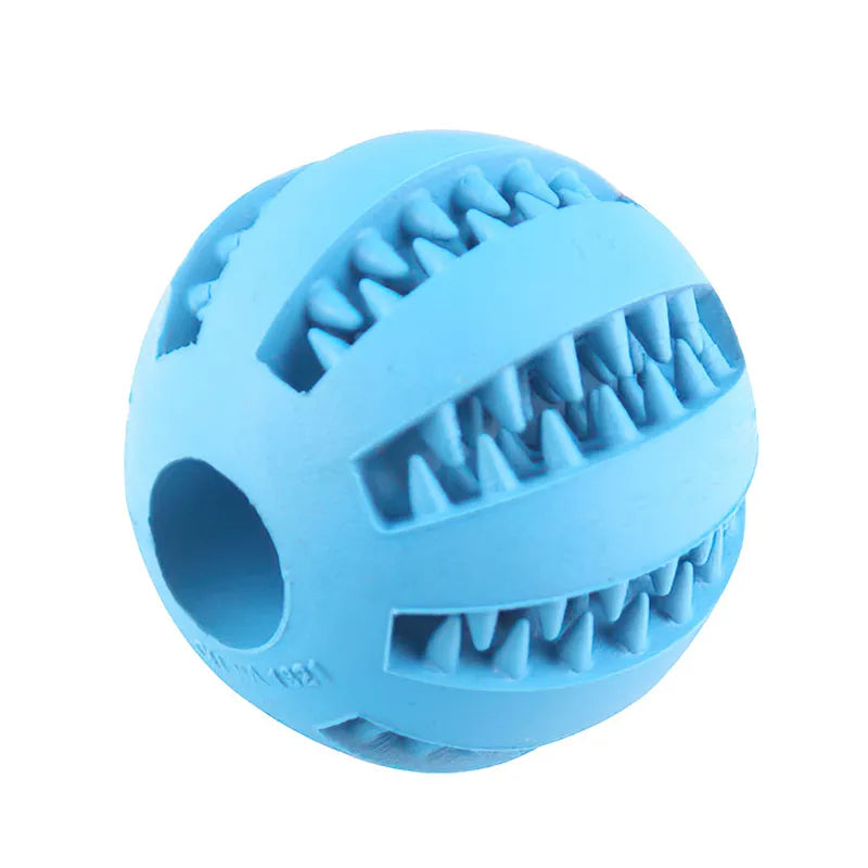 Rubber Dog Teething Cleaning Toy - Blue / 5 CM - Doggy Adorer