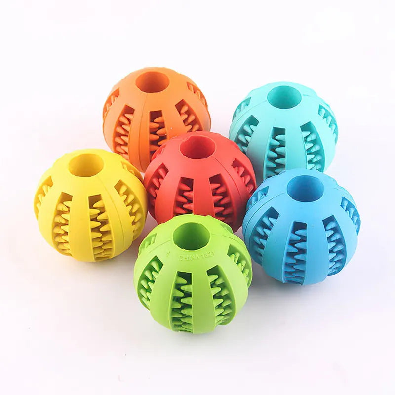 Rubber Dog Teething Cleaning Toy - Doggy Adorer