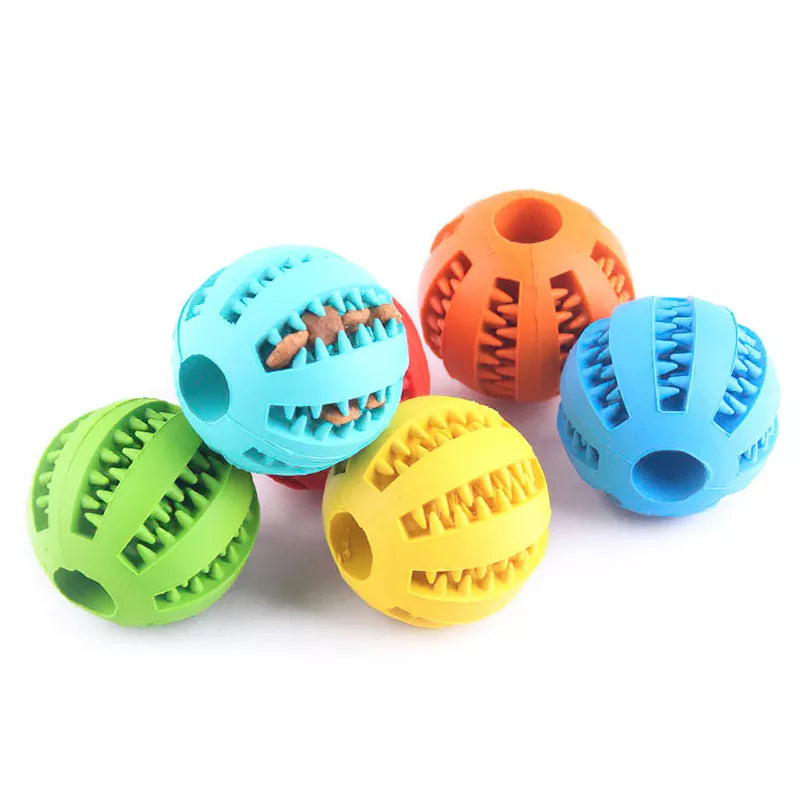 Rubber Dog Teething Cleaning Toy - Doggy Adorer