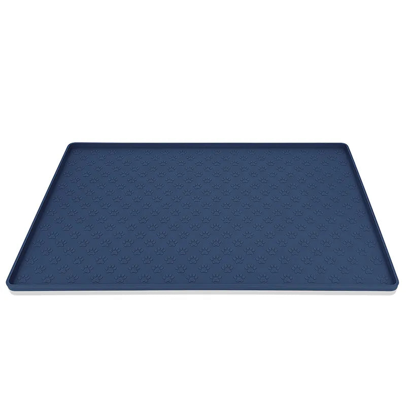 Waterproof Feeding Mat - Drak Blue / M - Doggy Adorer