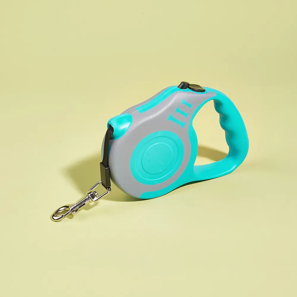 Automatic Retractable Dog Leash - Blue / 5M - Doggy Adorer