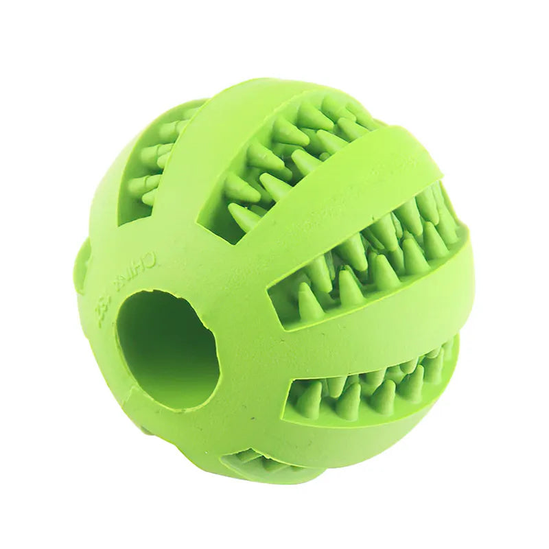 Rubber Dog Teething Cleaning Toy - Green / 5 CM - Doggy Adorer