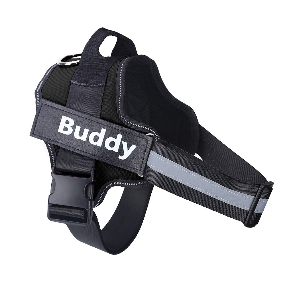 Personalized Dog Harness - Black / XS - Doggy Adorer